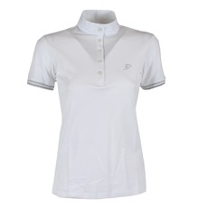 LADIES PIQUE RIDING POLO SHIRT BY ANNA SCARPATI MOD. LONDRA/15 White LADIES PIQUE RIDING POLO SHIRT BY ANNA SCARPATI MOD. LONDRA/15 White