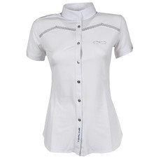 LADIES SHOW SHIRT BY ANIMO. SHORT SLEEVES WITH RHINESTONES. MOD. PINTER WHITE LADIES SHOW SHIRT BY ANIMO. SHORT SLEEVES WITH RHINESTONES. MOD. PINTER WHITE