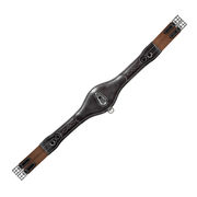 LEATHER BELLY GUARD GIRTH "CANDY SHAPE" WITH ELASTIC STRAPS LEATHER BELLY GUARD GIRTH "CANDY SHAPE" WITH ELASTIC STRAPS