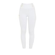 LEGGINS DA EQUITAZIONE DONNA FULL GRIP BIANCO PROFILI GIALLI LEGGINS DA EQUITAZIONE DONNA FULL GRIP BIANCO PROFILI GIALLI
