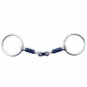 LOOSE RING BIT WITH DOUBLE TWIST, TRIPLE-JOINTED – EQUINE HORSE GERMAN SILVER LOOSE RING BIT WITH DOUBLE TWIST, TRIPLE-JOINTED – EQUINE HORSE GERMAN SILVER