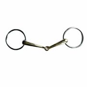 LOOSE RING SNAFFLE BIT, SINGLE-JOINTED, GERMAN SILVER – EQUINE HORSE LOOSE RING SNAFFLE BIT, SINGLE-JOINTED, GERMAN SILVER – EQUINE HORSE