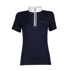 MAGLIA DA EQUITAZIONE DA DONNA A MEZZA MANICA IN JERSEY ANIMO BLU MAGLIA DA EQUITAZIONE DA DONNA A MEZZA MANICA IN JERSEY ANIMO BLU