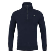 MAGLIONE UOMO IN LANA TECNICA CON ZIP BLU MAGLIONE UOMO IN LANA TECNICA CON ZIP BLU