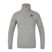 MAGLIONE UOMO IN LANA TECNICA CON ZIP DARK GREY MAGLIONE UOMO IN LANA TECNICA CON ZIP DARK GREY