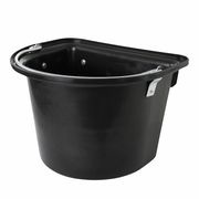 MANGIATOIA PORTATILE CON MANICO IN METALLO 12L NERO MANGIATOIA PORTATILE CON MANICO IN METALLO 12L NERO