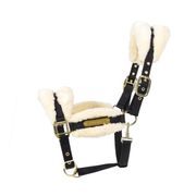 NYLON HALTER WITH FAUX SHEEPSKIN NATURAL KENTUCKY NYLON HALTER WITH FAUX SHEEPSKIN NATURAL KENTUCKY