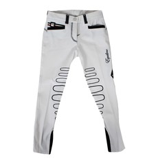 PANTALONE DA EQUITAZIONE BIMBA INSERTO GRIP MIRNA EQUILINE BIANCO /BLU PANTALONE DA EQUITAZIONE BIMBA INSERTO GRIP MIRNA EQUILINE BIANCO /BLU
