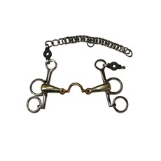 PELHAM SPEZZATO IN 3 CON PONTE JUMP'IN MAT.OTTONE PELHAM SPEZZATO IN 3 CON PONTE JUMP'IN MAT.OTTONE
