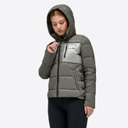 EQUESTRO PIUMINO DONNA FULL ZIP CON CAPPUCCIO RIMOVIBILE