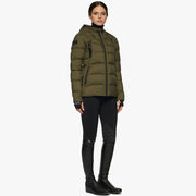 PIUMINO DONNA TRAPUNTATO OPACO CAVALLERIA TOSCANA VERDE FOGLIA PIUMINO DONNA TRAPUNTATO OPACO CAVALLERIA TOSCANA VERDE FOGLIA