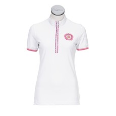POLO COREANA DONNA MEZZA MANICA CON ZIP PIKEUR POLO COREANA DONNA MEZZA MANICA CON ZIP PIKEUR