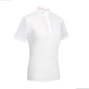 POLO DA COMPETIZIONE DONNA MANICA CORTA APOLLINE BIANCO POLO DA COMPETIZIONE DONNA MANICA CORTA APOLLINE BIANCO