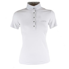 POLO DA CONCORSO DONNA PIQUET COLLO COREANA Mod. BASILEA/15 ANIMO Col. BIANCO POLO DA CONCORSO DONNA PIQUET COLLO COREANA Mod. BASILEA/15 ANIMO Col. BIANCO