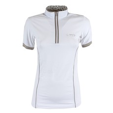 POLO DA EQUITAZIONE DONNA COLLO COREANA MEZZA MANICA CON ZIP Mod. BREST ANIMO POLO DA EQUITAZIONE DONNA COLLO COREANA MEZZA MANICA CON ZIP Mod. BREST ANIMO