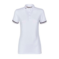 POLO DA EQUITAZIONE DONNA MANICA CORTA CON DETTAGLI BORDEAUX POLO DA EQUITAZIONE DONNA MANICA CORTA CON DETTAGLI BORDEAUX