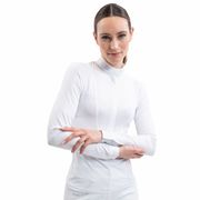 POLO DA GARA DA DONNA A MANICHE LUNGHE IN TESSUTO TECNICO POLO DA GARA DA DONNA A MANICHE LUNGHE IN TESSUTO TECNICO