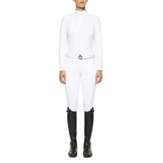 POLO DONNA A MANICHE LUNGHE CON PETTORINA CAVALLERIA TOSCANA POLO DONNA A MANICHE LUNGHE CON PETTORINA CAVALLERIA TOSCANA