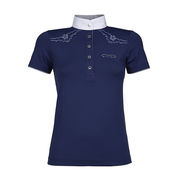 POLO DONNA COREANA MANICA CORTA CON INSERTO FANTASIA E SWAROVSKI ANIMO POLO DONNA COREANA MANICA CORTA CON INSERTO FANTASIA E SWAROVSKI ANIMO