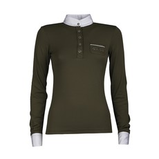 POLO DONNA MANICA LUNGA WINTEK CON TASCHINO ANIMO VERDE MILITARE POLO DONNA MANICA LUNGA WINTEK CON TASCHINO ANIMO VERDE MILITARE