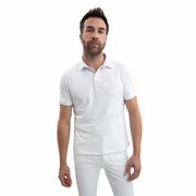 POLO UOMO DA CONCORSO A MANICA CORTA IN TESSUTO TECNICO ELASTICIZZATO POLO UOMO DA CONCORSO A MANICA CORTA IN TESSUTO TECNICO ELASTICIZZATO