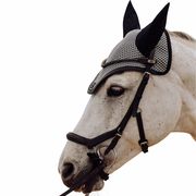 PREMIUM EAR BONNET LIGHT GREY WITH BLACK LEATHER TRIM PREMIUM EAR BONNET LIGHT GREY WITH BLACK LEATHER TRIM