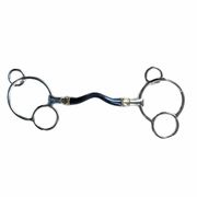 RING PESSOA BIT, SOLID MOUTHPIECE WITH PORT AND ROLLERS RING PESSOA BIT, SOLID MOUTHPIECE WITH PORT AND ROLLERS