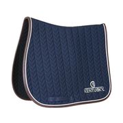 SADDLE PAD LEATHER FISHBONE SHOW JUMPING BLUE NAVY KENTUCKY SADDLE PAD LEATHER FISHBONE SHOW JUMPING BLUE NAVY KENTUCKY