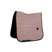 SADDLE PAD PIED-DE-POULE DRESSAGE BROWN/NAVY BLUE KENTUCKY SADDLE PAD PIED-DE-POULE DRESSAGE BROWN/NAVY BLUE KENTUCKY