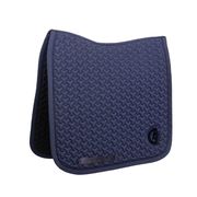 SADDLE PAD PLAITED 3D LOGO DRESSAGE BLUE KENTUCKY SADDLE PAD PLAITED 3D LOGO DRESSAGE BLUE KENTUCKY