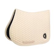 SADDLE PAD PLAITED 3D LOGO SHOW JUMPING BEIGE KENTUCKY SADDLE PAD PLAITED 3D LOGO SHOW JUMPING BEIGE KENTUCKY