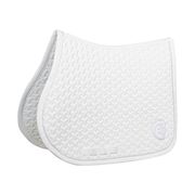 SADDLE PAD PLAITED 3D LOGO SHOW JUMPING WHITE KENTUCKY SADDLE PAD PLAITED 3D LOGO SHOW JUMPING WHITE KENTUCKY
