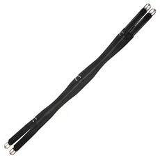 SHAPED AMAZONE GIRTH IN BLACK LEATHER STUBBEN BLACK SHAPED AMAZONE GIRTH IN BLACK LEATHER STUBBEN BLACK