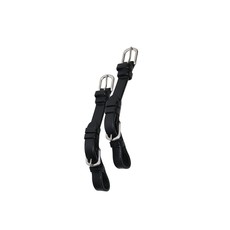 SHORT LEATHER STRAP WITH STAINLESS STEEL BUCKLE BLACK SHORT LEATHER STRAP WITH STAINLESS STEEL BUCKLE BLACK