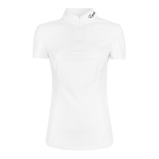 SHORT-SLEEVED COMPETITION POLO EQUILINE BATE Women White SHORT-SLEEVED COMPETITION POLO EQUILINE BATE Women White