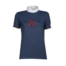 SHORT SLEEVED COMPETITION POLO WITH ZIP CLOSURE ANIMO Women Dark blue SHORT SLEEVED COMPETITION POLO WITH ZIP CLOSURE ANIMO Women Dark blue