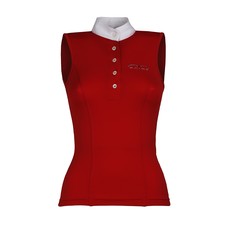 SLEEVELESS PIQUET COMPETITION POLO BOMBAY ANIMO Women Vived Red SLEEVELESS PIQUET COMPETITION POLO BOMBAY ANIMO Women Vived Red