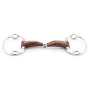 SOFT LEVER ACTION BIT WITH HAND-STITCHED NATURAL LEATHER COATING SOFT LEVER ACTION BIT WITH HAND-STITCHED NATURAL LEATHER COATING