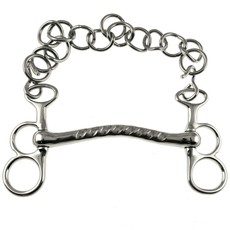 SOLID FRENCH WEYMOUTH BIT – 2 SLOTS – STAINLESS STE SOLID FRENCH WEYMOUTH BIT – 2 SLOTS – STAINLESS STE