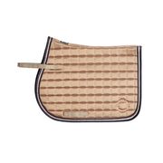SOTTOSELLA DA DRESSAGE IN RASO E LUREX MODELLO KLSELENA BROWN IRON SOTTOSELLA DA DRESSAGE IN RASO E LUREX MODELLO KLSELENA BROWN IRON