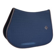 SOTTOSELLA DA SALTO CON RIFINITURA IN PELLE ARTIFICIALE BLU SOTTOSELLA DA SALTO CON RIFINITURA IN PELLE ARTIFICIALE BLU