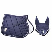 SOTTOSELLA TRAPUNTATO DIAGONALE + CUFFIA CON SCUDETTO TATTINI SOTTOSELLA TRAPUNTATO DIAGONALE + CUFFIA CON SCUDETTO TATTINI
