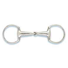 STAINLESS STEEL EGG BUTT SNAFFLE WITH HOLLOW 20 MM MOUTHPIECE STAINLESS STEEL EGG BUTT SNAFFLE WITH HOLLOW 20 MM MOUTHPIECE