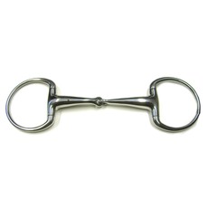 STAINLESS STEEL EGG BUTT SNAFFLE WITH SOLID 18 MM MOUTHPIECE STAINLESS STEEL EGG BUTT SNAFFLE WITH SOLID 18 MM MOUTHPIECE