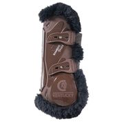 STINCHIERE CON AGNELLINO SINTETICO E STRATO ANTIURTO IN BAMBÙ E MARRONE NERO STINCHIERE CON AGNELLINO SINTETICO E STRATO ANTIURTO IN BAMBÙ E MARRONE NERO