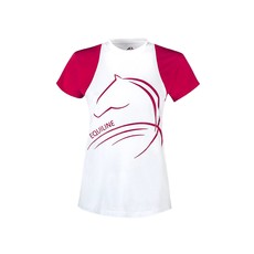 T-SHIRT DONNA IN COTONE TECNICO CON STAMPA CAVALLO T-SHIRT DONNA IN COTONE TECNICO CON STAMPA CAVALLO