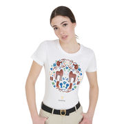 T-SHIRT MANICA CORTA DONNA HORSE SADDLE BOOTS T-SHIRT MANICA CORTA DONNA HORSE SADDLE BOOTS