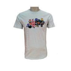 T-SHIRT UOMO MANICA CORTA IN COTONE AZZURRO CON STAMPA JUMP T-SHIRT UOMO MANICA CORTA IN COTONE AZZURRO CON STAMPA JUMP