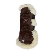 TENDON BOOTS WITH VEGAN SHEEPSKIN AND BAMBOO INSERT BROWN CREAM TENDON BOOTS WITH VEGAN SHEEPSKIN AND BAMBOO INSERT BROWN CREAM