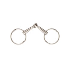 TITANIUM SINGLE-JOINTED GAG BIT WITH 45° ANGLED MOUTHPIECE TITANIUM SINGLE-JOINTED GAG BIT WITH 45° ANGLED MOUTHPIECE